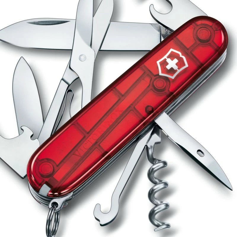 Couteau Suisse Victorinox Climber Rouge Translucide – Image 2