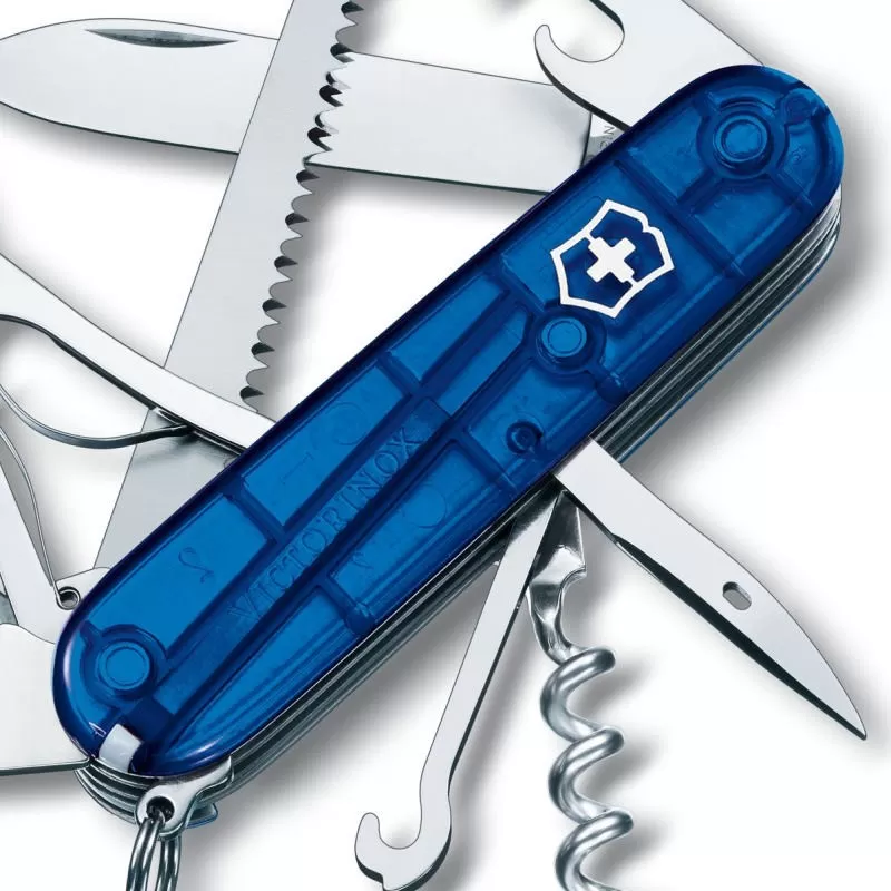 Couteau Suisse Victorinox Huntsman Bleu Translucide – Image 2
