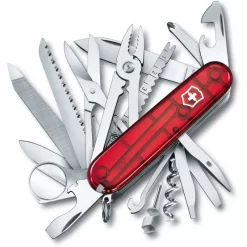Couteau Suisse Victorinox Swisschamp Rouge Translucide