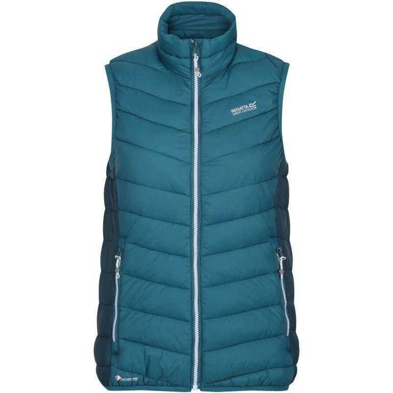 Textile Gilet Doudoune Sans Manches Regatta Women Harrock B/W Bleu Turquoise