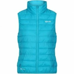 Textile Gilet Doudoune Sans Manches Regatta Women Hillpack B/W Turquoise