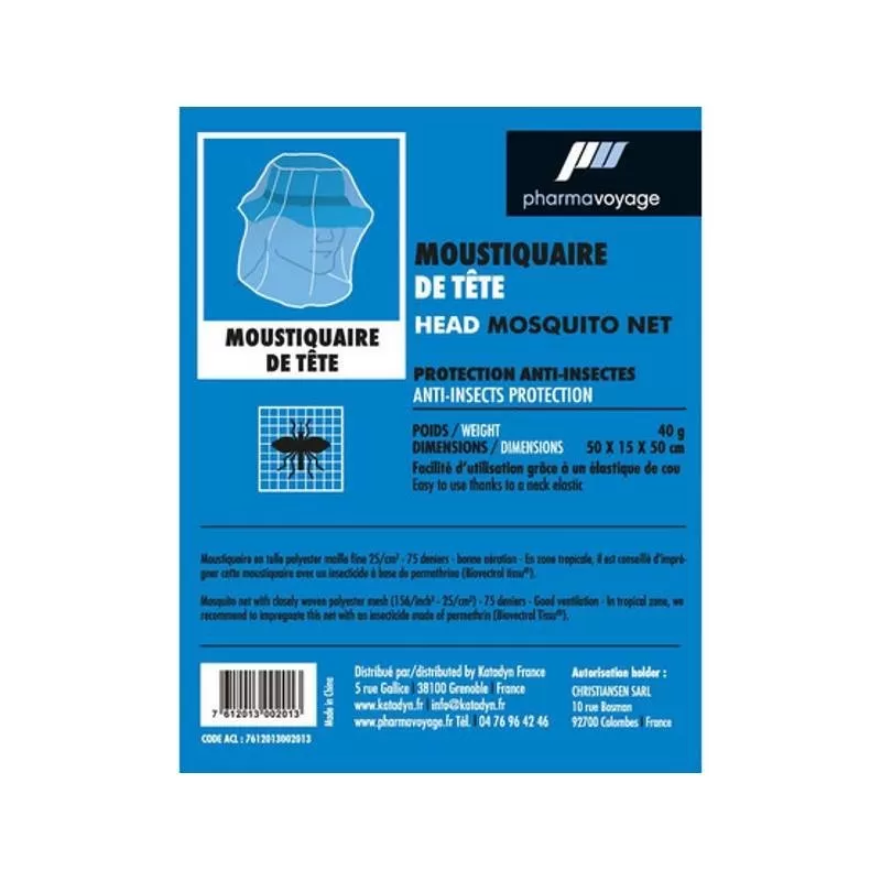 Moustiquaire De TĂȘte Pharmavoyage â Image 3