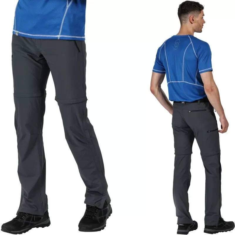 Textile Pantalon Regatta Xert Stretch Z/O Trousers III Gris – Image 2
