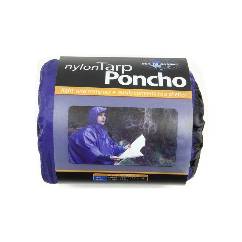 Textile Poncho Tarp Sea To Summit Nylon Bleu – Image 2