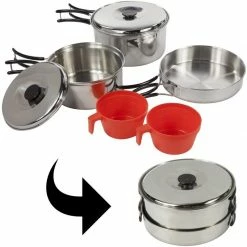 Popote Et Gamelle Popote Inox Regatta Compact Cook Set 2 Personnes
