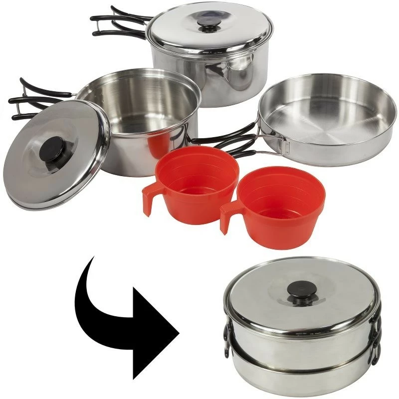 Popote Et Gamelle Popote Inox Regatta Compact Cook Set 2 Personnes
